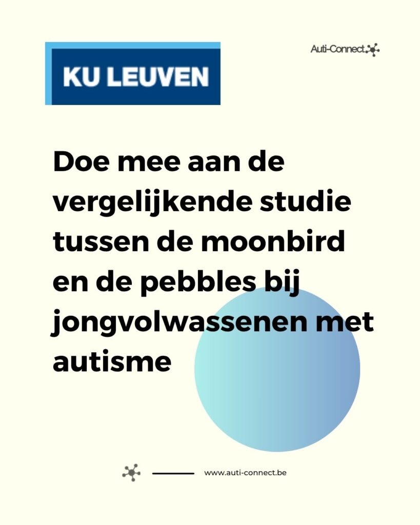 Vergelijkende studie tussen demoonbird en de pebbles bijjongvolwassenen met autisme